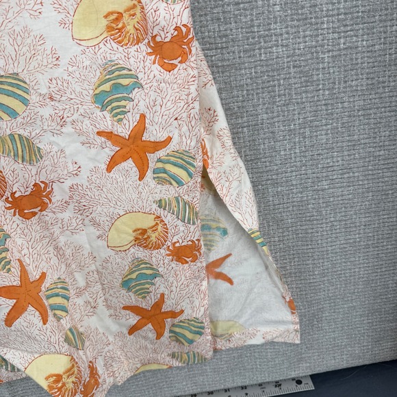 Natural Habit Women's Robe 100% Cotton Beach Kimono Nautical Starfish Shell Crab - Picture 9 of 10